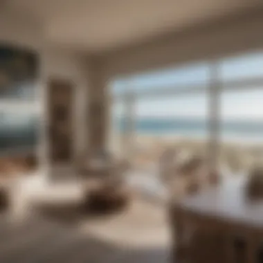 Cozy beachfront rental highlighting charming decor and ocean views