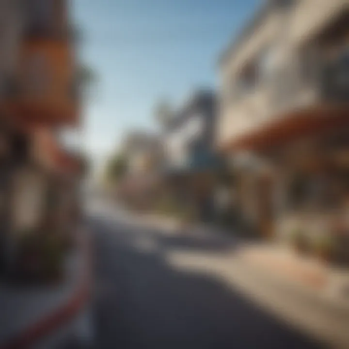 Vibrant local neighborhood with shops and cafes in Pacific Beach