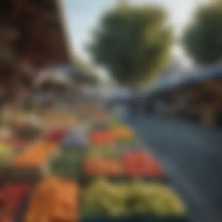 Vibrant local market scene in Eagle Rock displaying community life