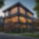 A striking view of an REO property in New York showcasing its unique architectural features.