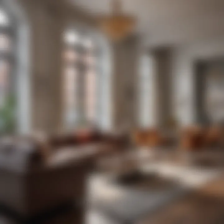 Luxurious apartment interior within the Flatiron Building highlighting modern design