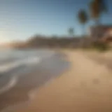 A picturesque view of Coronado Island showcasing its stunning beaches and vibrant atmosphere