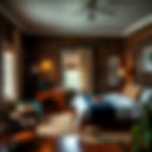 A serene bedroom setup showcasing local decor in Montego Bay