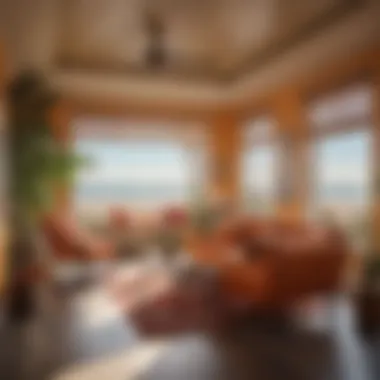 Coastal Inspirations: The Essence of Beach House Living Vibrant and colorful interior design of a beach house