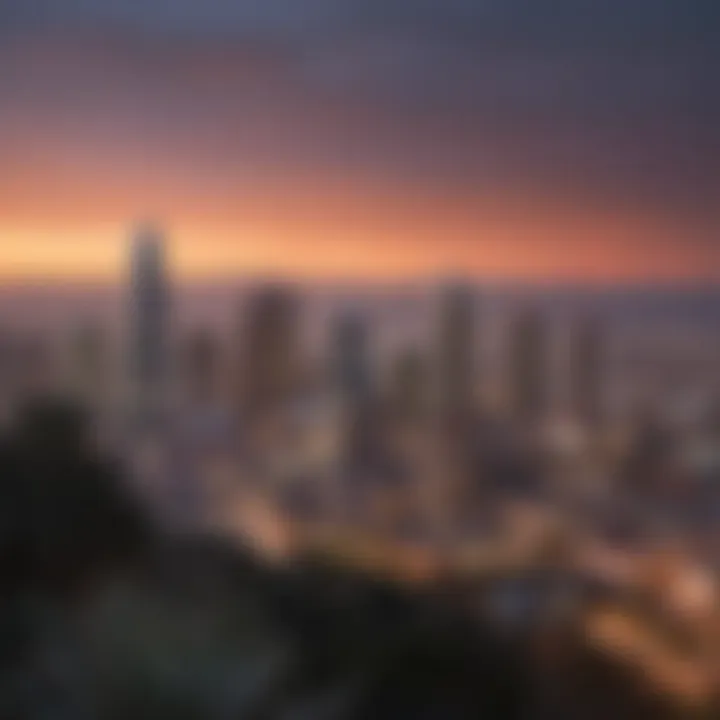 Scenic view of San Diego skyline