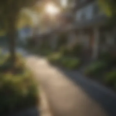 Cozy neighborhood street in Portland