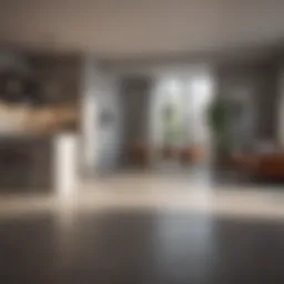 Modern studio apartment interior showcasing minimalist design