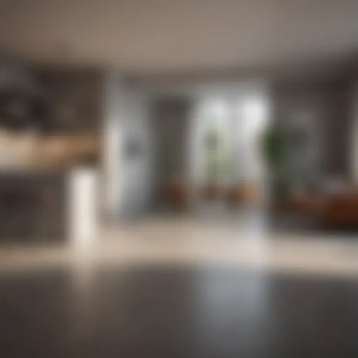 Modern studio apartment interior showcasing minimalist design