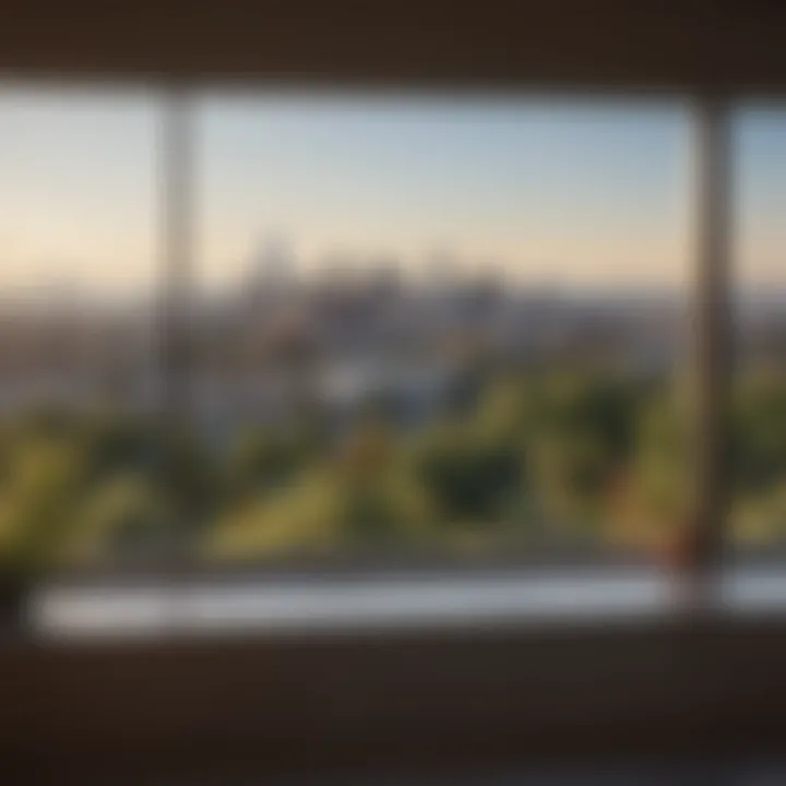 Scenic view of Tanner Flats with the Portland skyline in the background