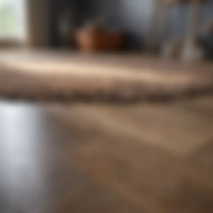 Natural cleaning solutions displayed with area rug