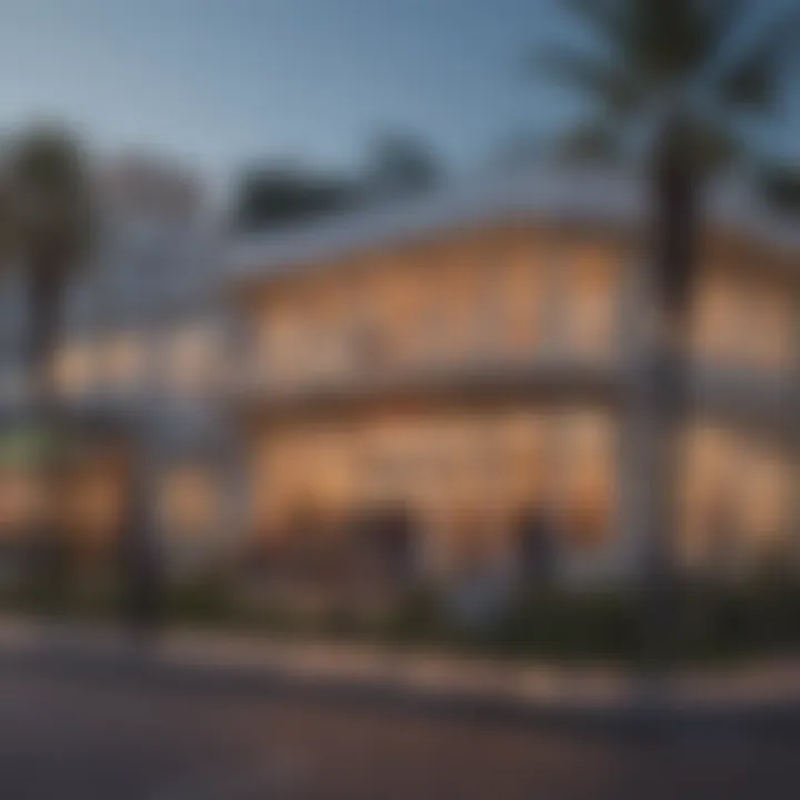 Diverse cultural scene featuring art galleries, theaters, and street performances