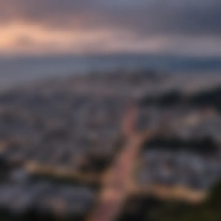 Stunning views of the San Francisco skyline from Twin Peaks