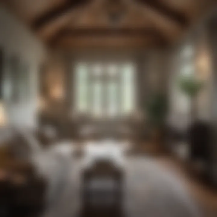 Stylishly decorated interior of a Westport Village cottage