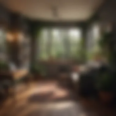 Creating a Cozy Nook in Limited Spaces A cozy corner in a studio featuring plants and decor