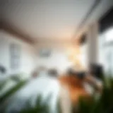 Modern studio apartment showcasing optimal space utilization