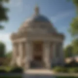 Exterior view of the Oxford Village Temple showcasing its stunning architecture
