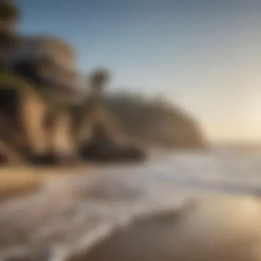 Hidden gem of a serene beach along the Los Angeles coastline
