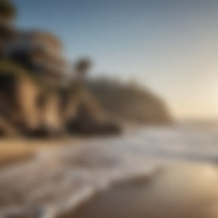 Hidden gem of a serene beach along the Los Angeles coastline