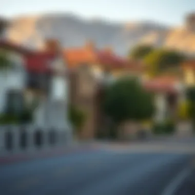 Charming Street with Architectural Diversity Charming street lined with unique architectural styles in a Los Angeles suburb