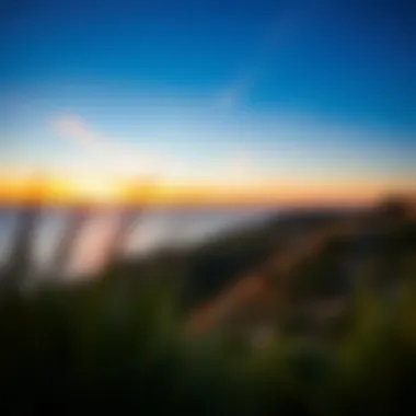 Vibrant sunset view from a Torrey Pines property