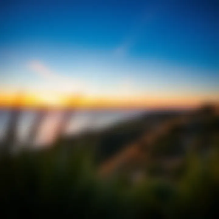 Vibrant sunset view from a Torrey Pines property