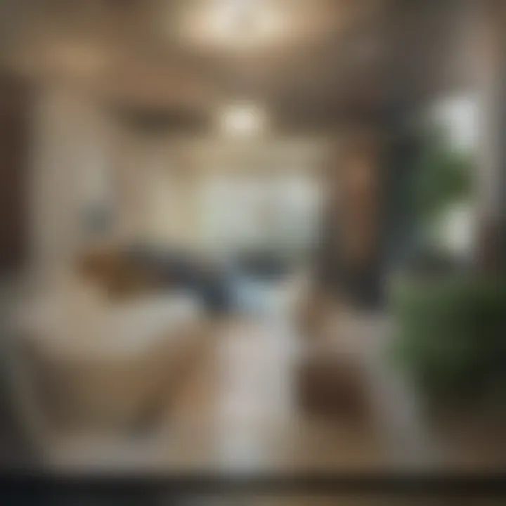 Cozy living room setup in a two-bedroom rental