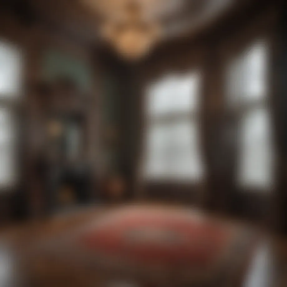 A beautifully restored Victorian room showcasing intricate moldings.