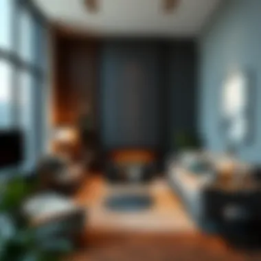 Modern Living Room in an Apartment Modern living room in an apartment