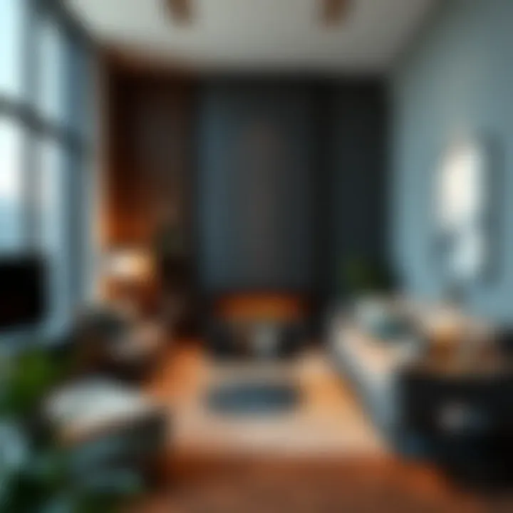 Modern Living Room in an Apartment Modern living room in an apartment