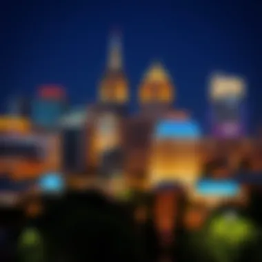 Vibrant cityscape highlighting local amenities and parks in an economically friendly location