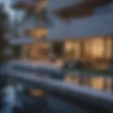 Modern architectural design of Wilshire Center Apartments