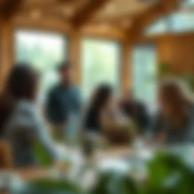 Residents engaging in a collaborative workshop focused on sustainable practices.