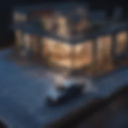 Blueprint of a duplex layout