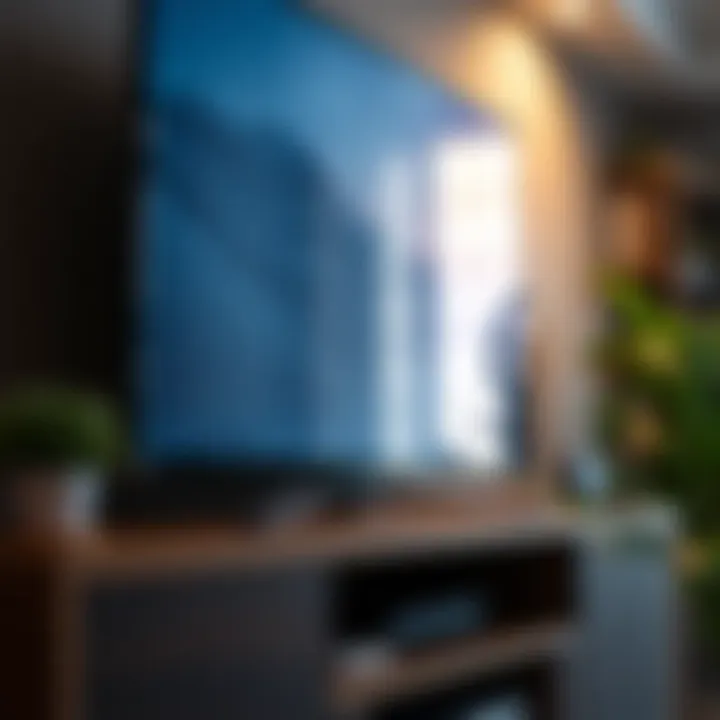 Close-up of a pristine HDTV screen