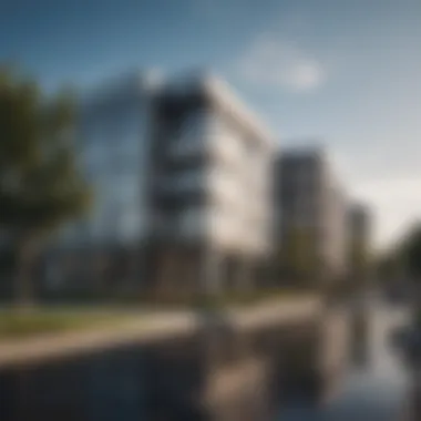 Exterior view of Harbour Point Apartments showcasing modern architecture