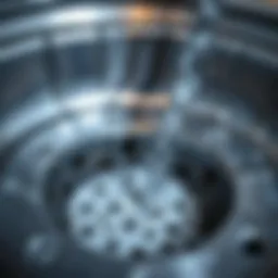 Baking soda and vinegar reaction in a drain