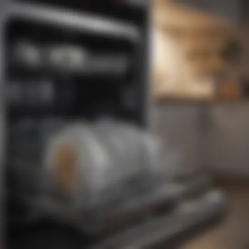 Interior view of a clean dishwasher showcasing its pristine condition