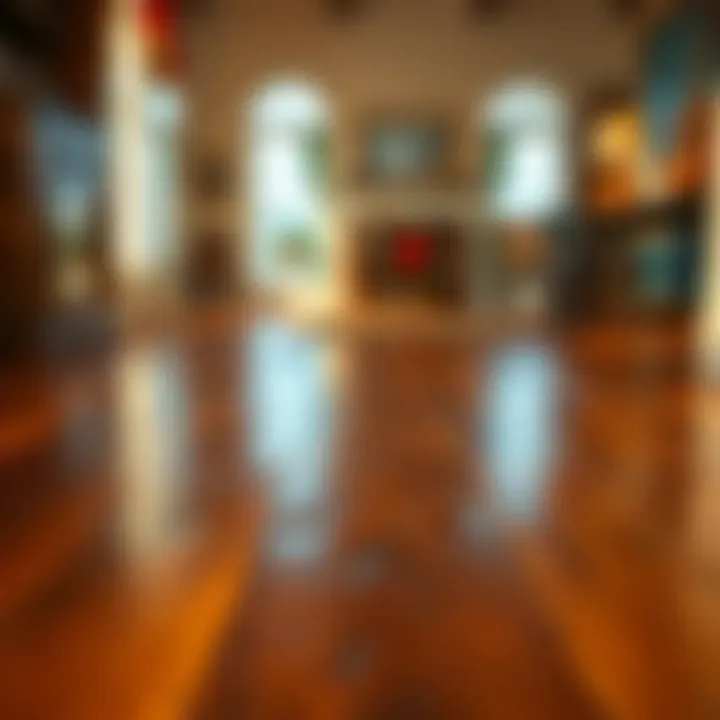 A well-maintained wood floor, reflecting its vibrant color and texture after cleaning