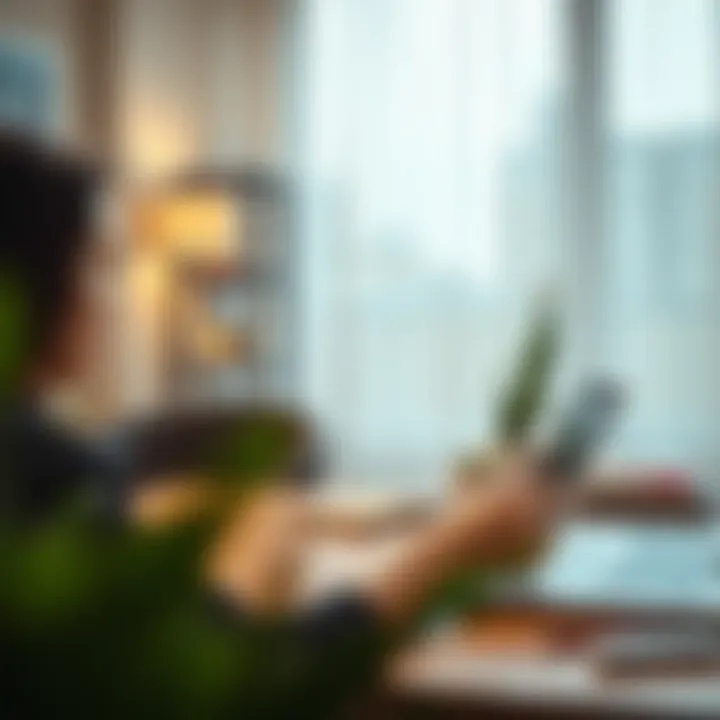 Researching Apartment Listings Effectively A person researching apartment listings on a laptop.