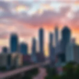 A modern urban skyline representing real estate opportunities