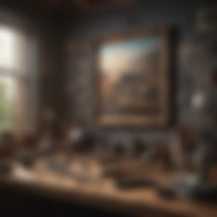 Essential tools for hanging large frames