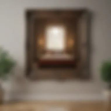 Final result of a beautifully hung picture frame