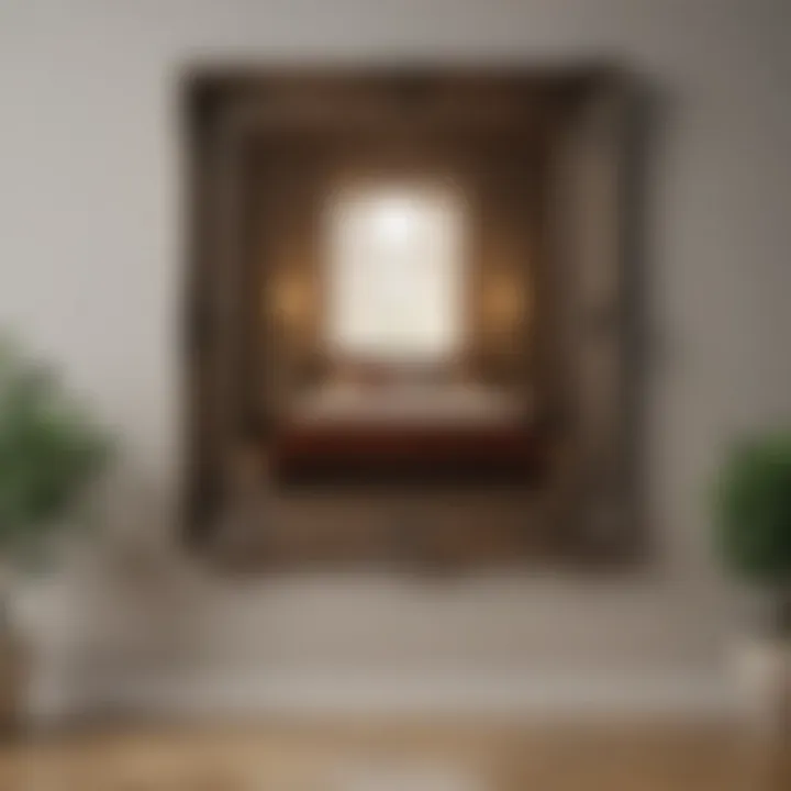 Final result of a beautifully hung picture frame