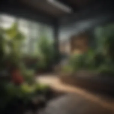 A flourishing indoor garden nourished by homemade compost