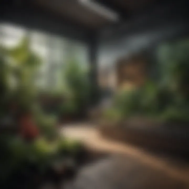 A flourishing indoor garden nourished by homemade compost
