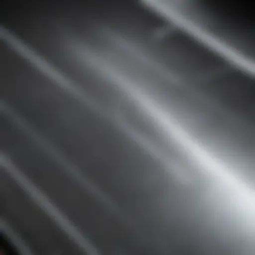 Shiny stainless steel surface after cleaning