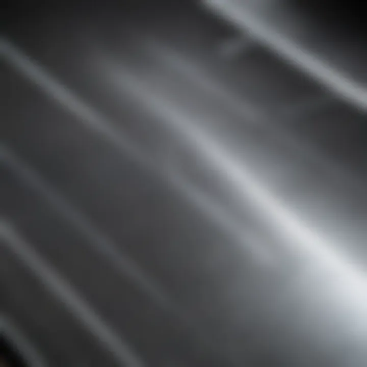 Shiny stainless steel surface after cleaning