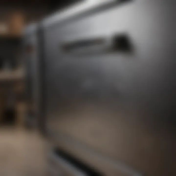 Streaks on stainless steel appliance
