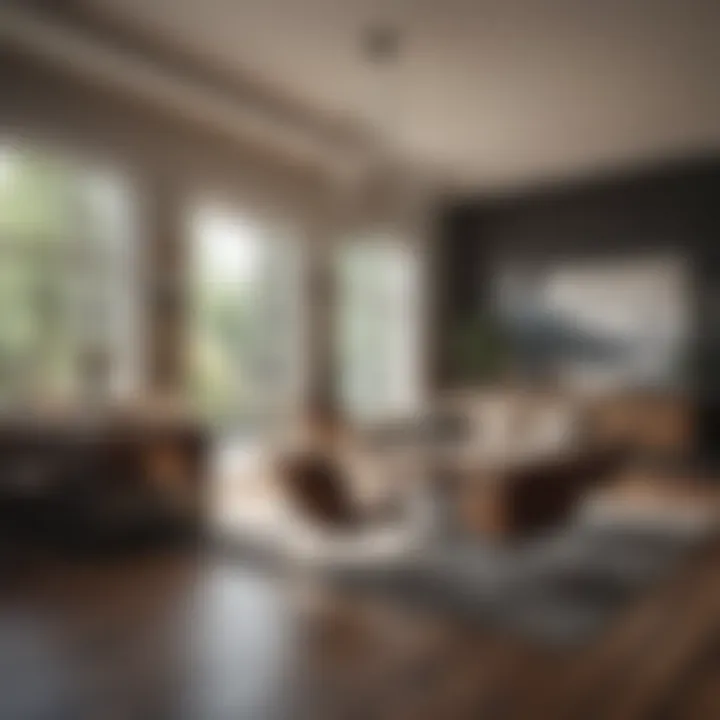 A stylish modern home interior reflecting current design trends