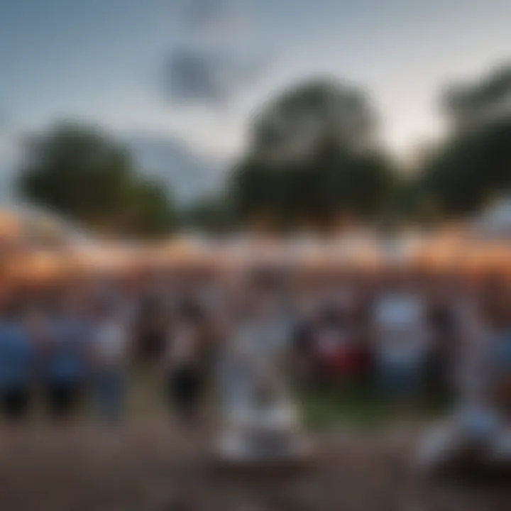 A lively outdoor festival in Austin highlighting local music and food